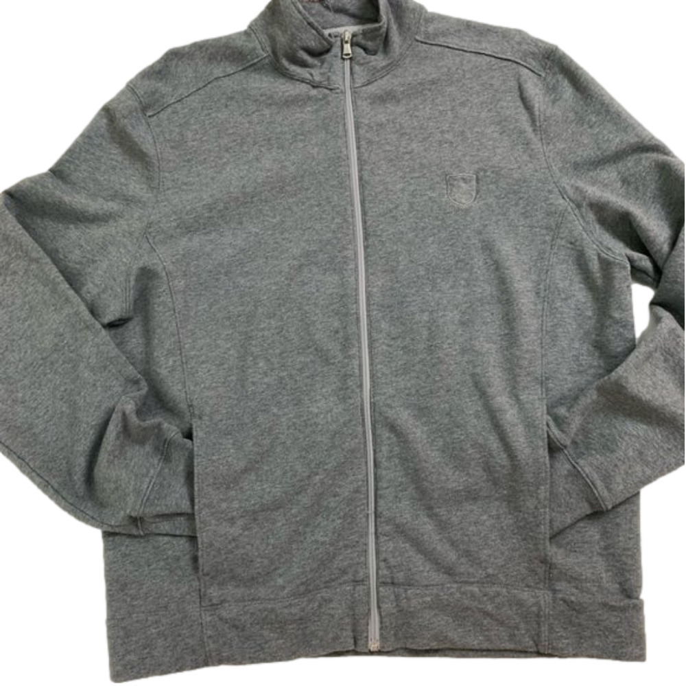 Black  Brown Grey Zip Sweater Men’s size La…